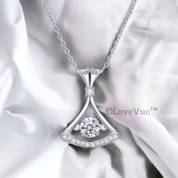 Certified 1/2ct. t.w. Diamond Dancing Princess Necklace - Picture 5 of 16